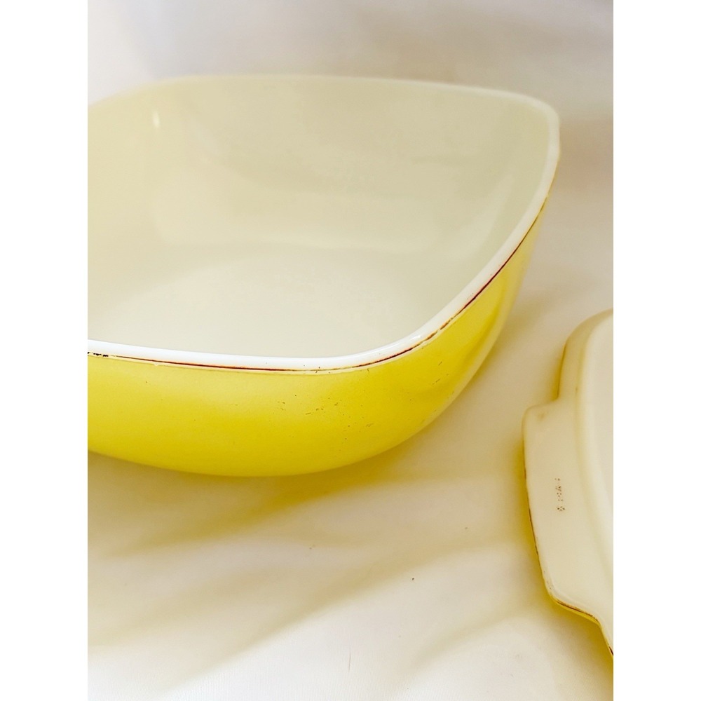 Yellow Covered Serving Dish and Red (No Lid) - Home Dining - Picture 9 of 10